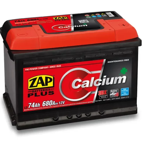 Batterie 74AH 12V 680 A Calcium Plus